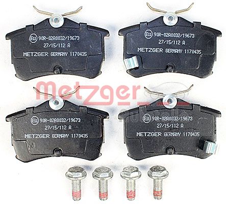 METZGER 1170435 Bremsbelagsatz, Scheibenbremse